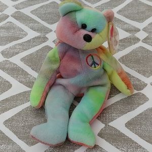 NWT TY Beanie Baby Peace Bear